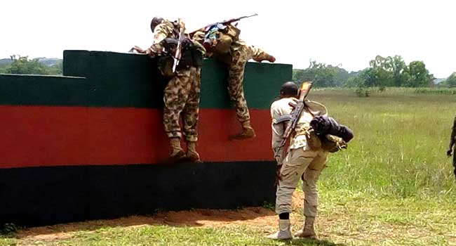 PHOTOS: Army Inter-Brigade Drill Competition Holds In Jos