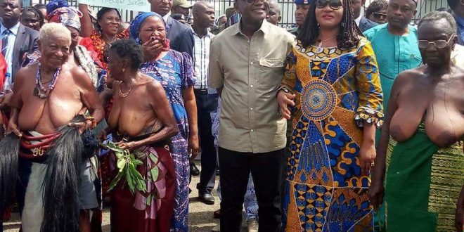 Half naked Benue women show support for anti-grazing law