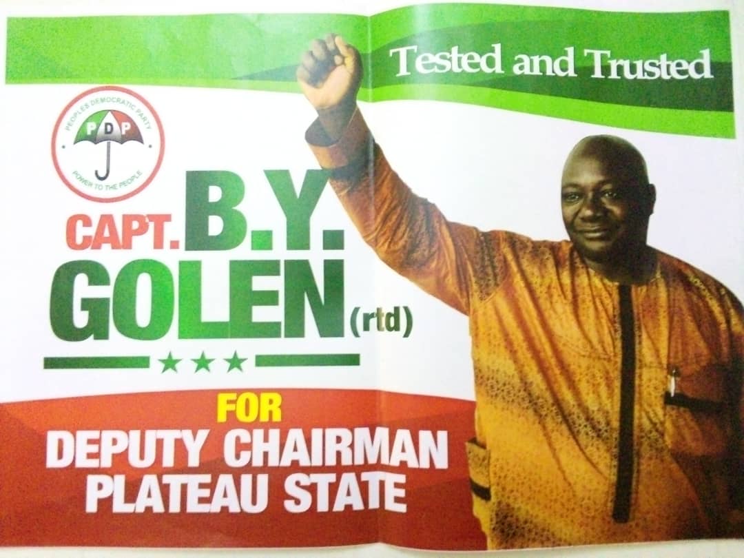 Plateau PDP Deputy Chairmanship Candidate, Capt. B. Y. Golen (Rtd) Says PDP Will Regain Lost Glory Nationwide