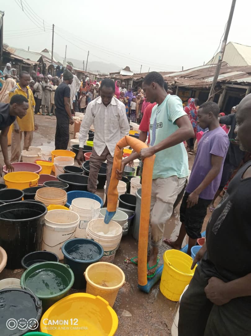 COVID-19 Lockdown: Jos North Chairman, Hon. Shehu Usman Takes Water to Communities in Need