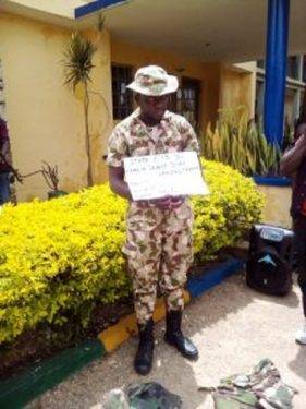 Police Parades Fake Soldier in Jos