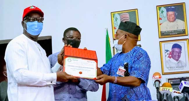 Edo 2020: Godwin Obaseki receives Certificate of Return