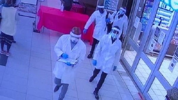 Men Dressed as Healthcare Workers rob Supermarket in South Africa