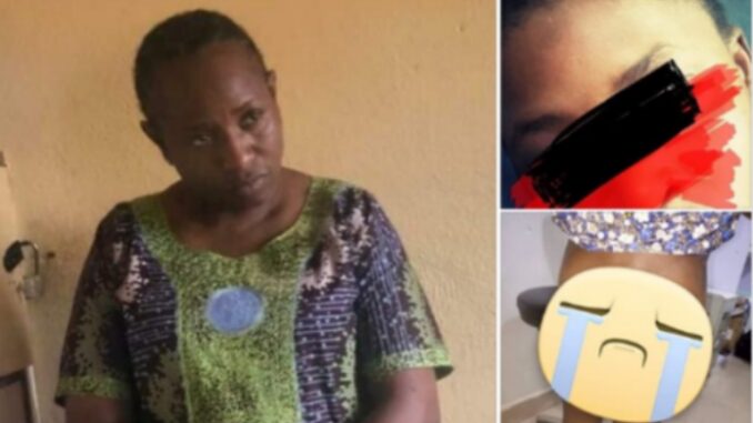 Deaconess arrested for allegedly inserting wood with fire inside a girl’s vag*na in Kaduna (Graphics photos)