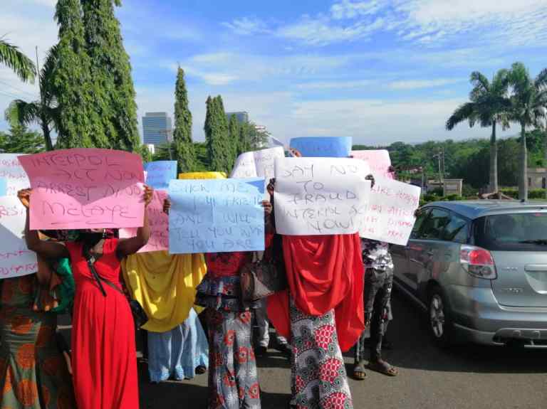 Hushpuppi: Protest Rocks US Embassy As Nigerians Demand Forensic Investigation Of PDP
