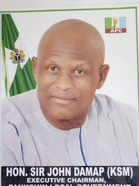 PANKSHIN L.G CONDOLES WITH HOUSE OF REPS  MEMBER HON GAGDI OVER DEMISE OF HIS FATHER