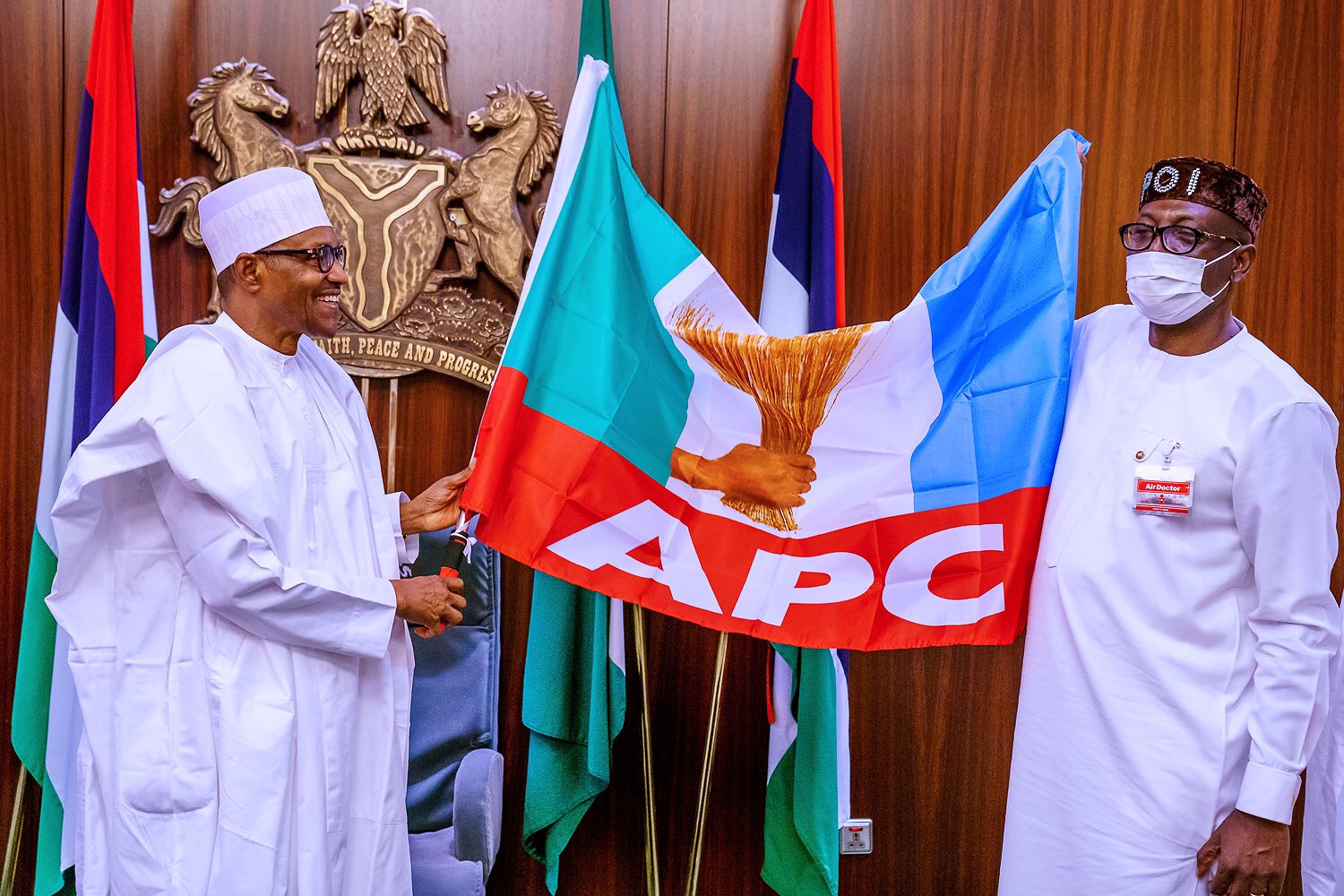 Buhari receives Edo APC Governorship candidate Pastor Ize-Iyamu
