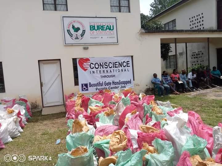 Beautiful Gate/Conscience International Provides Food Items to 1700 Persons with Special Needs in Plateau State