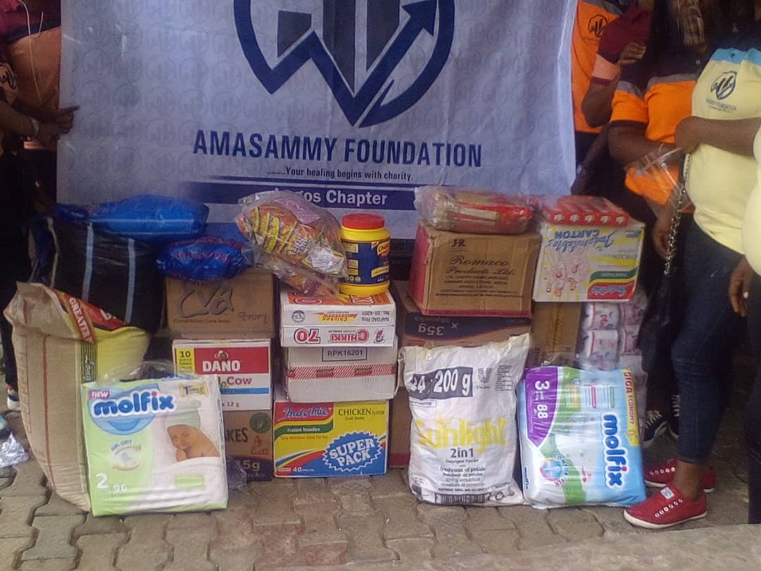 Amasammy Foundation International Donates Paraphernalia to Orphanage in Lagos