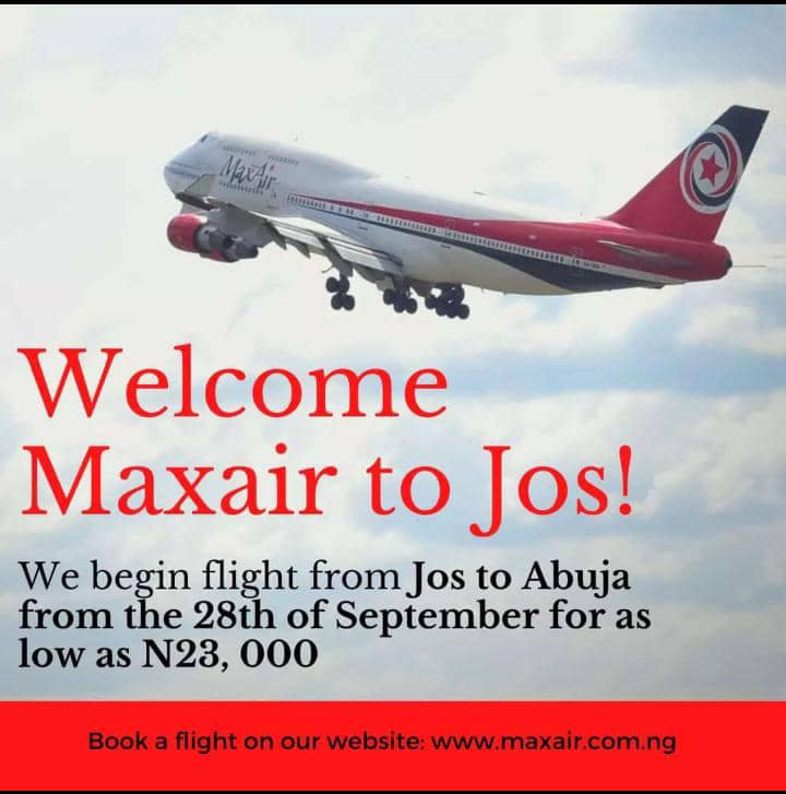 Jos-Abuja Air Services to Commence 28th September, 2020