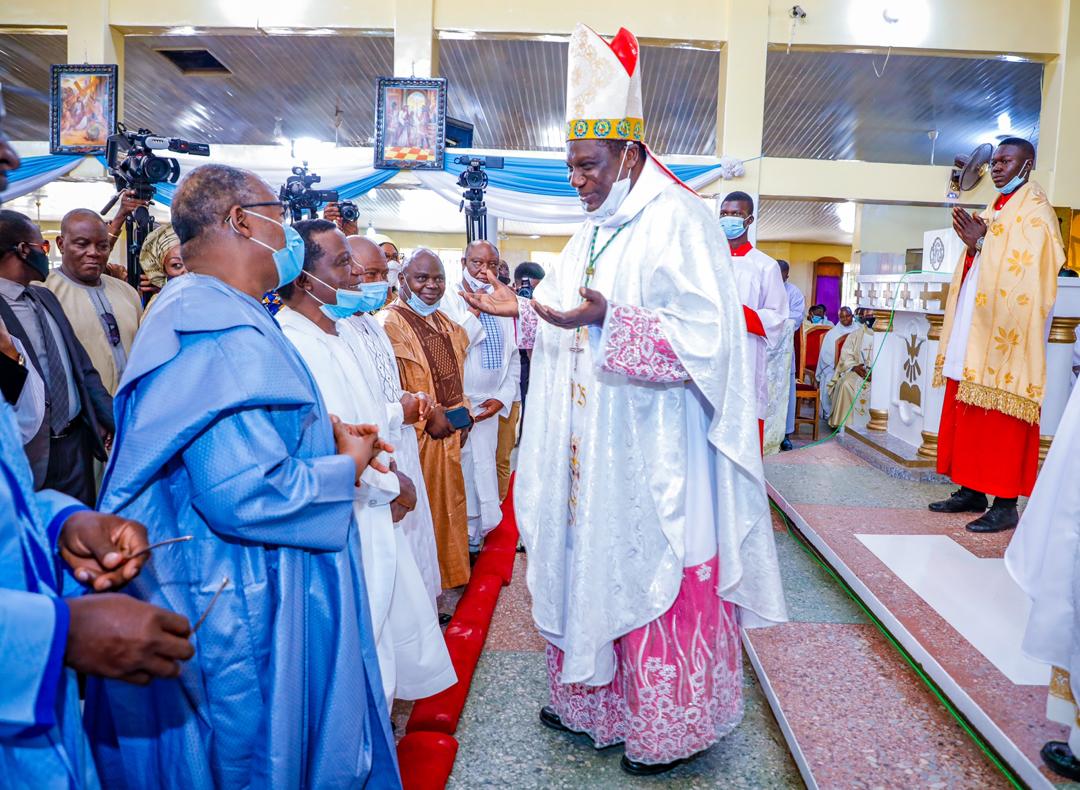 Gov. Lalong Preaches Peace as Bishop of Bauchi Celebrates 25th Priestly Anniversary