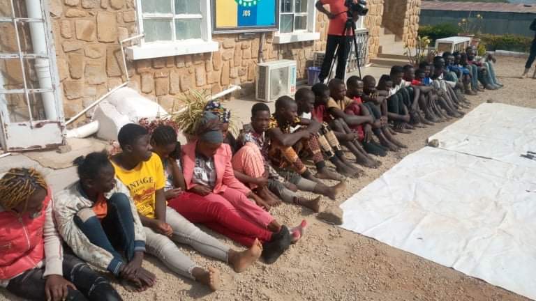 Operation Safe Haven Parades 27 Cultists, Others Arrested During Night Raid in Jos