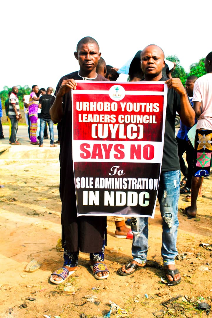 Urhobo youths protest appointment of Sole administrator for NDDC