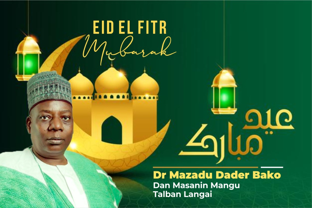 Dr. Mazadu Dader Bako greets the entire Muslim community (Ummah) as they mark the 2021 Eid El Fitr