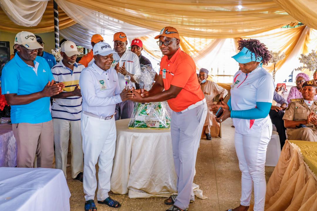 Gov. Lalong Hosts Golf Kitty for President Court of Appeal, Justice Monica Dongban-Mensem