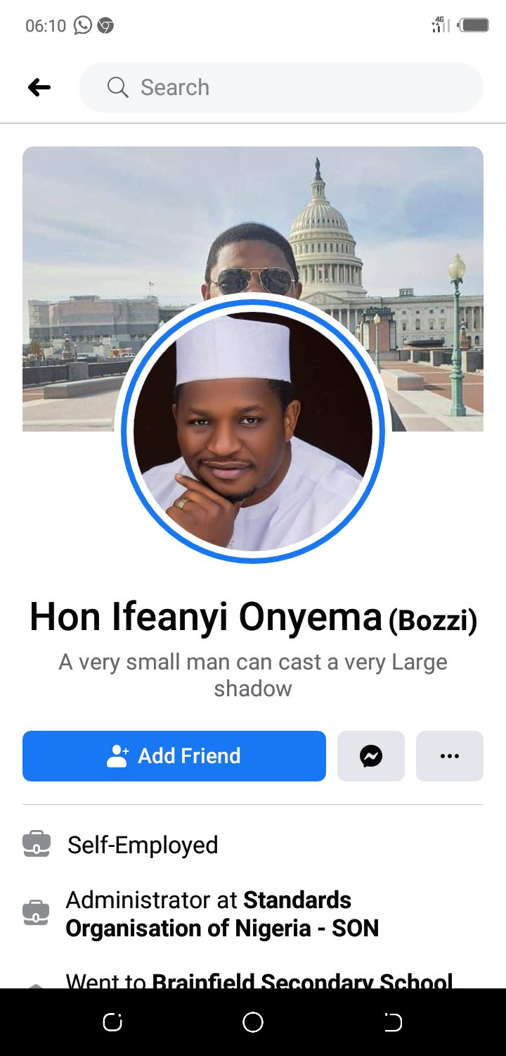 Hon. Dachung Bagos Disassociates Self from Facebook Account “Hon Ifeanyi Onyema” Using His Pictures