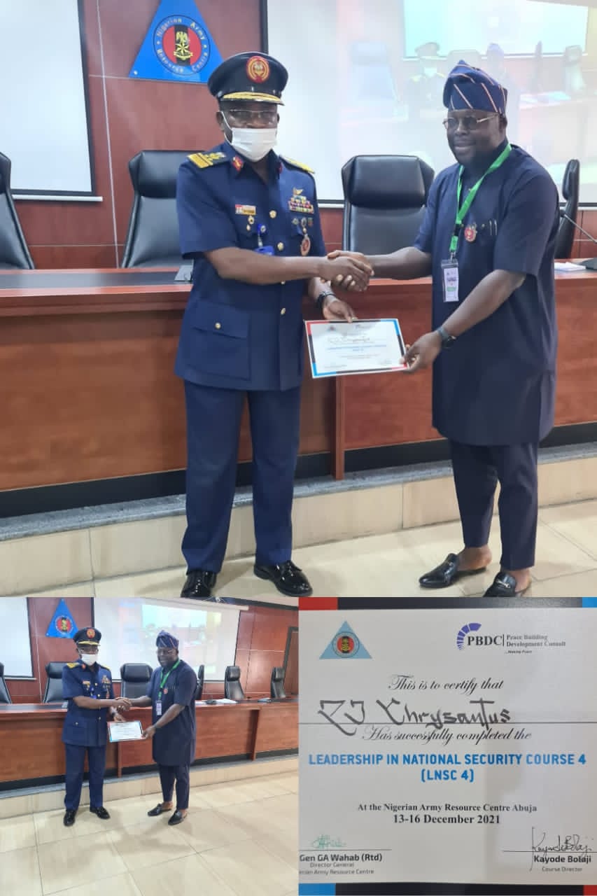 HON. ZIPHION TAKES HOME ANOTHER FEATHER FROM ARMY RESOURCE CENTRE ABUJA