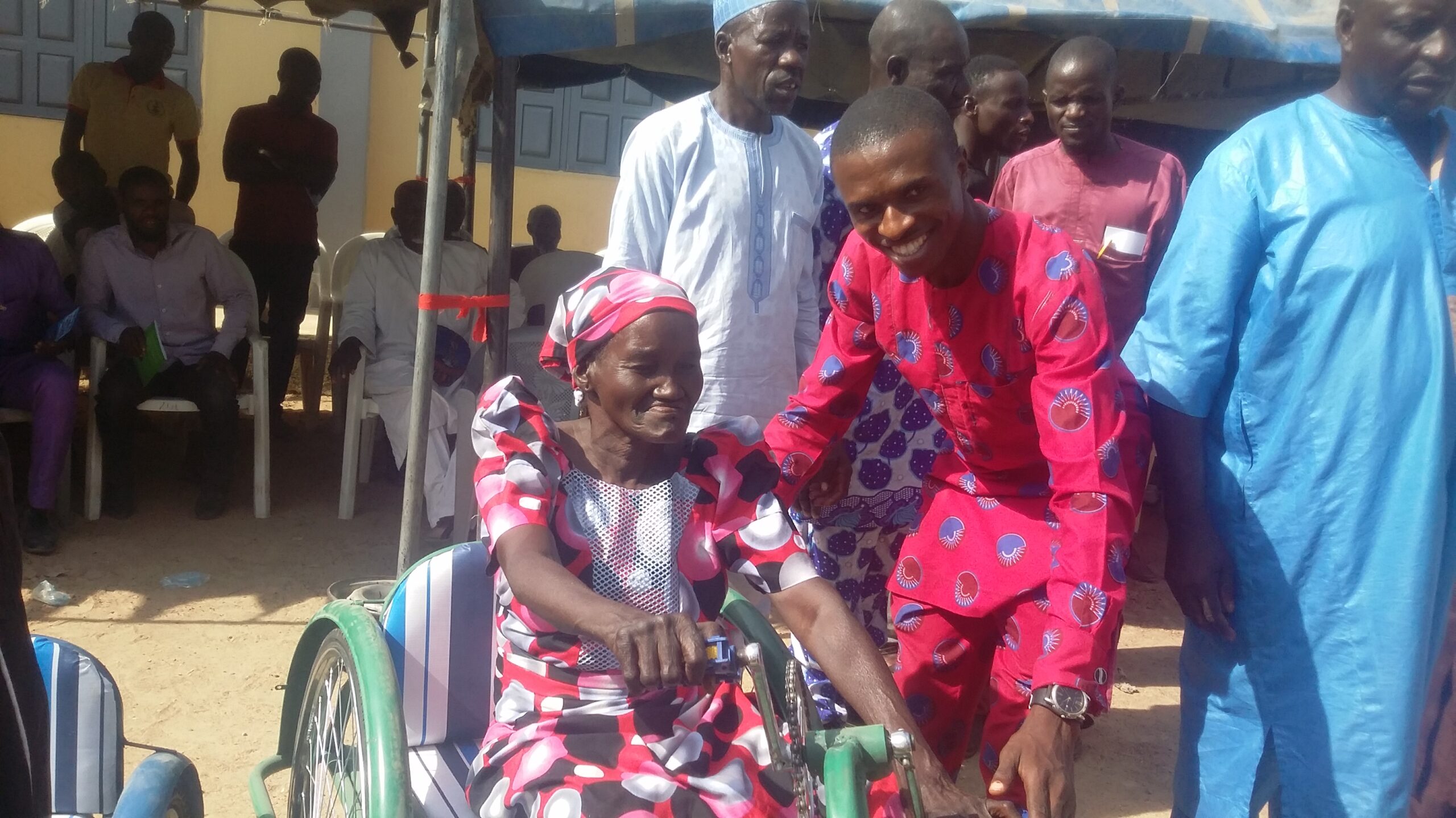 Beautiful Gate Handicapped People Center Jos donates10 White Canes and 20 Wheelchairs to Physically Challenged Person in Zul Village of Toro Bauchi State