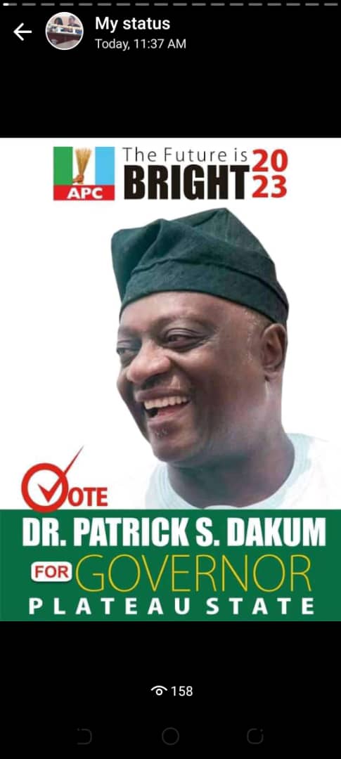 Dr. Patrick Dakum: APC And Plateau’s Best Bet 2023