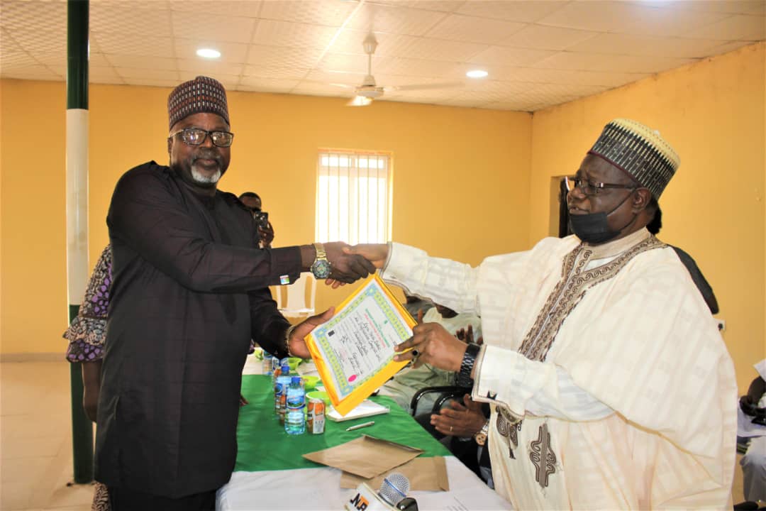 Hon. Chief. Ezra Dakup Receives Certificate of Returns thank Constituents