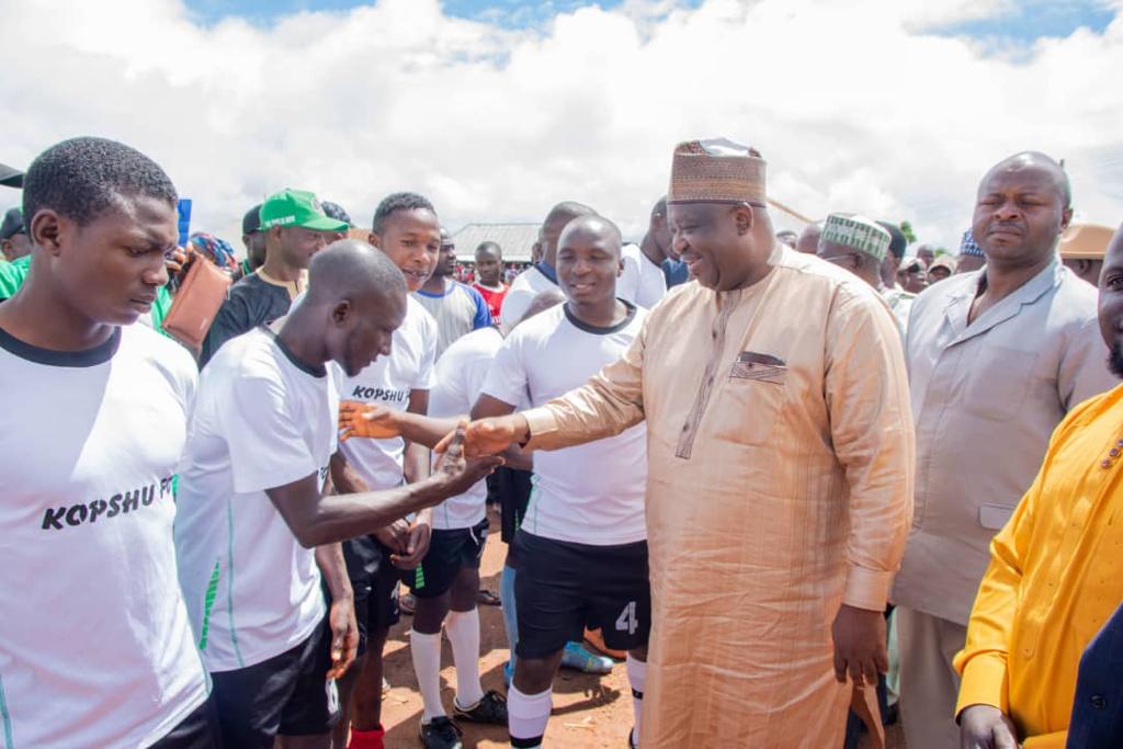 CALEB MUTFWANG ATTENDS FINAL OF FOOTBALL TOURNAMENT ORGANIZED IN HIS HONOUR