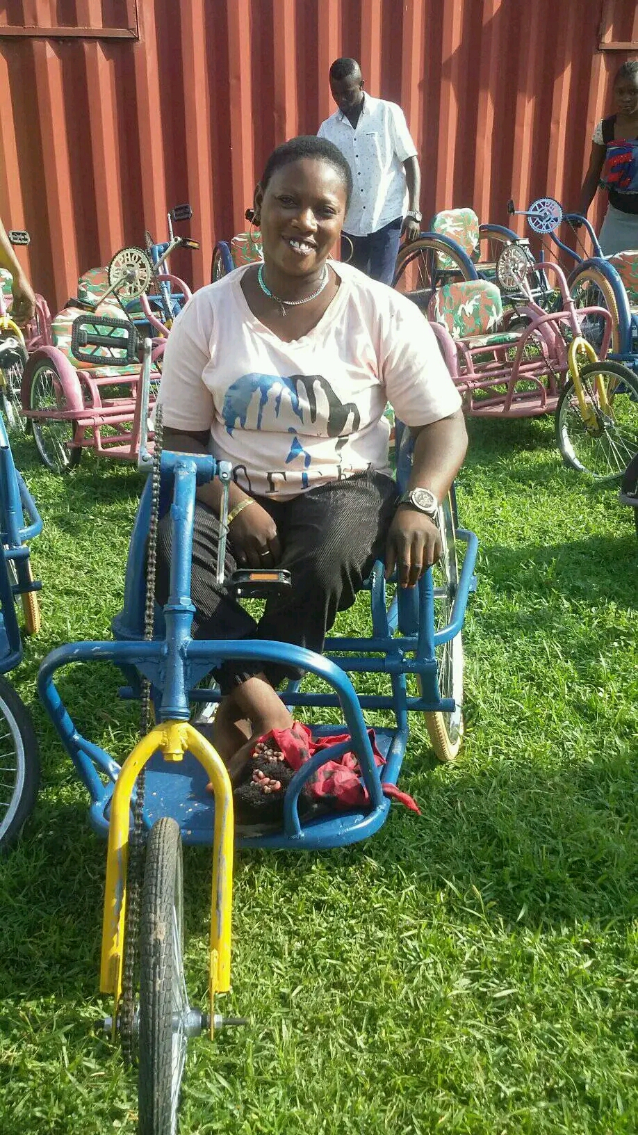 Beautiful Gate Handicapped People Center Jos challenge people living with disability to be productive, distributing 50 wheelchairs