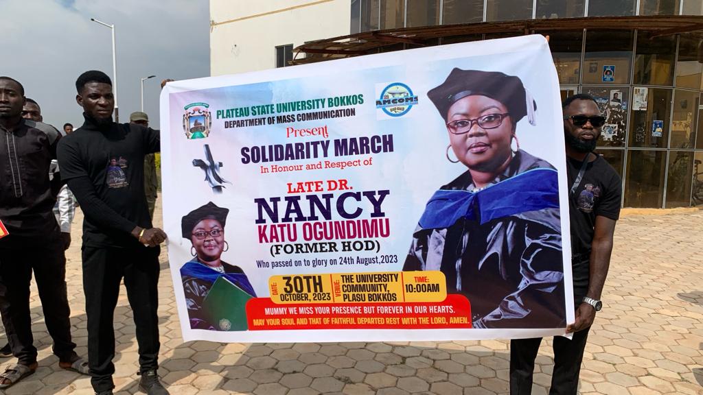 PLASU Pays Tribute to Late Dr. Nancy Katu-Ogundumi in Solemn Procession