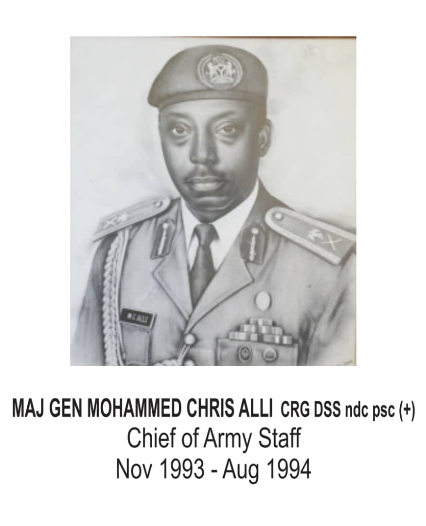 Nigerian Army Mourn Former Chief of Army Staff Maj. Gen. Chris Alli
