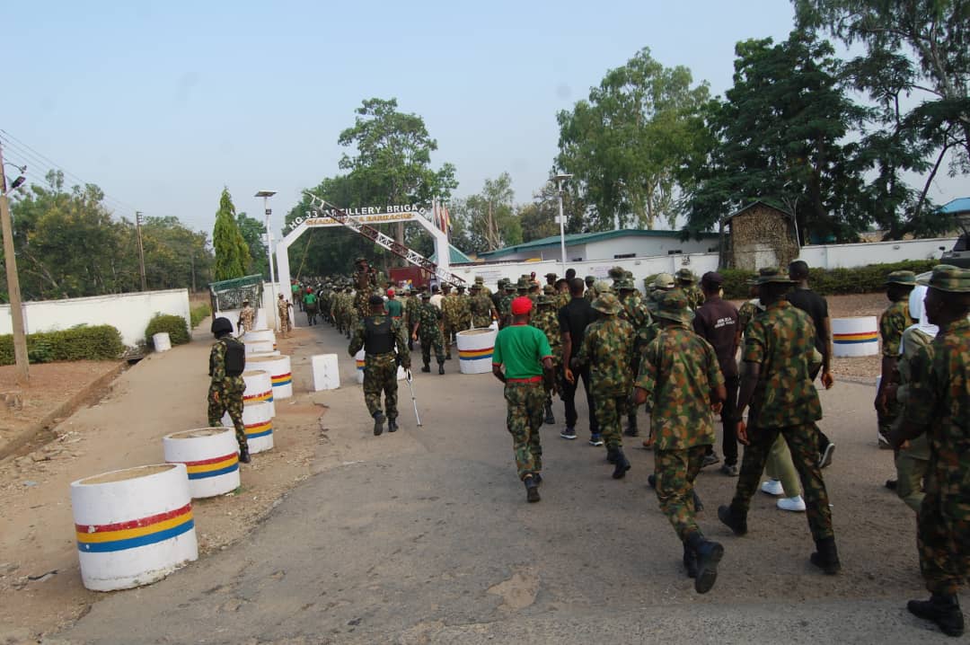 33 Artillery Brigade Conducts Joint Route March Exercise in Bauchi