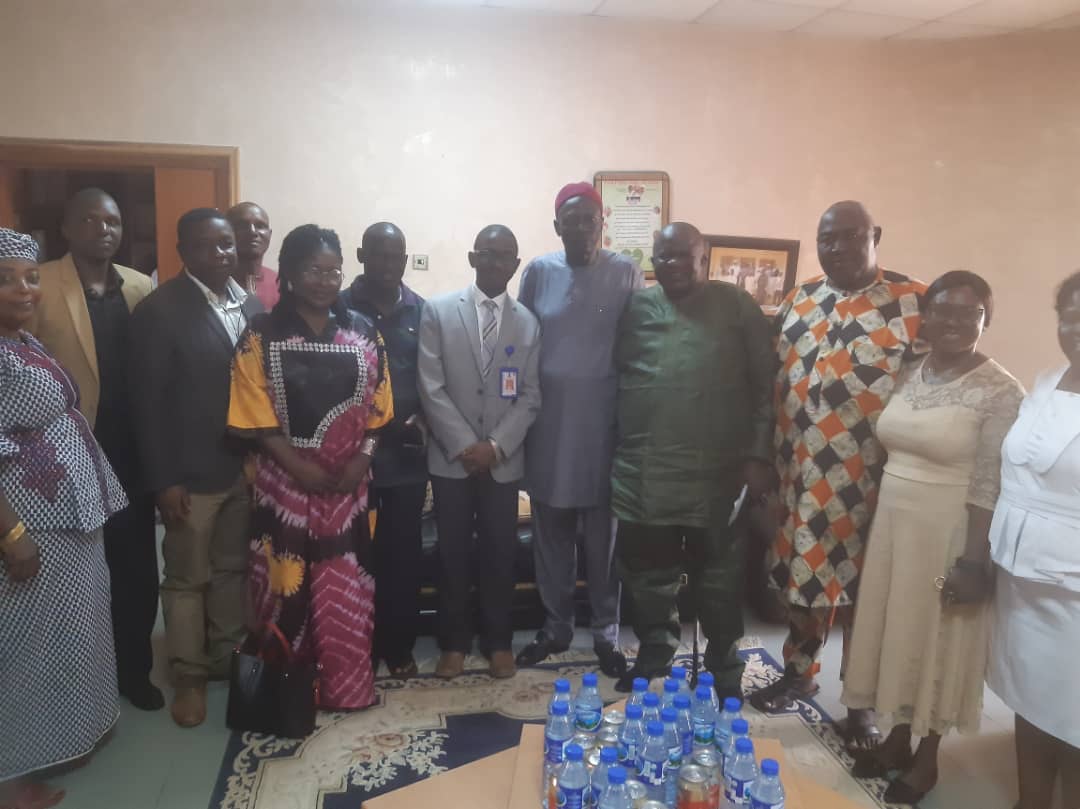 Management of Plateau state specialist hospital pays a condolence visit to former governor Dariye.