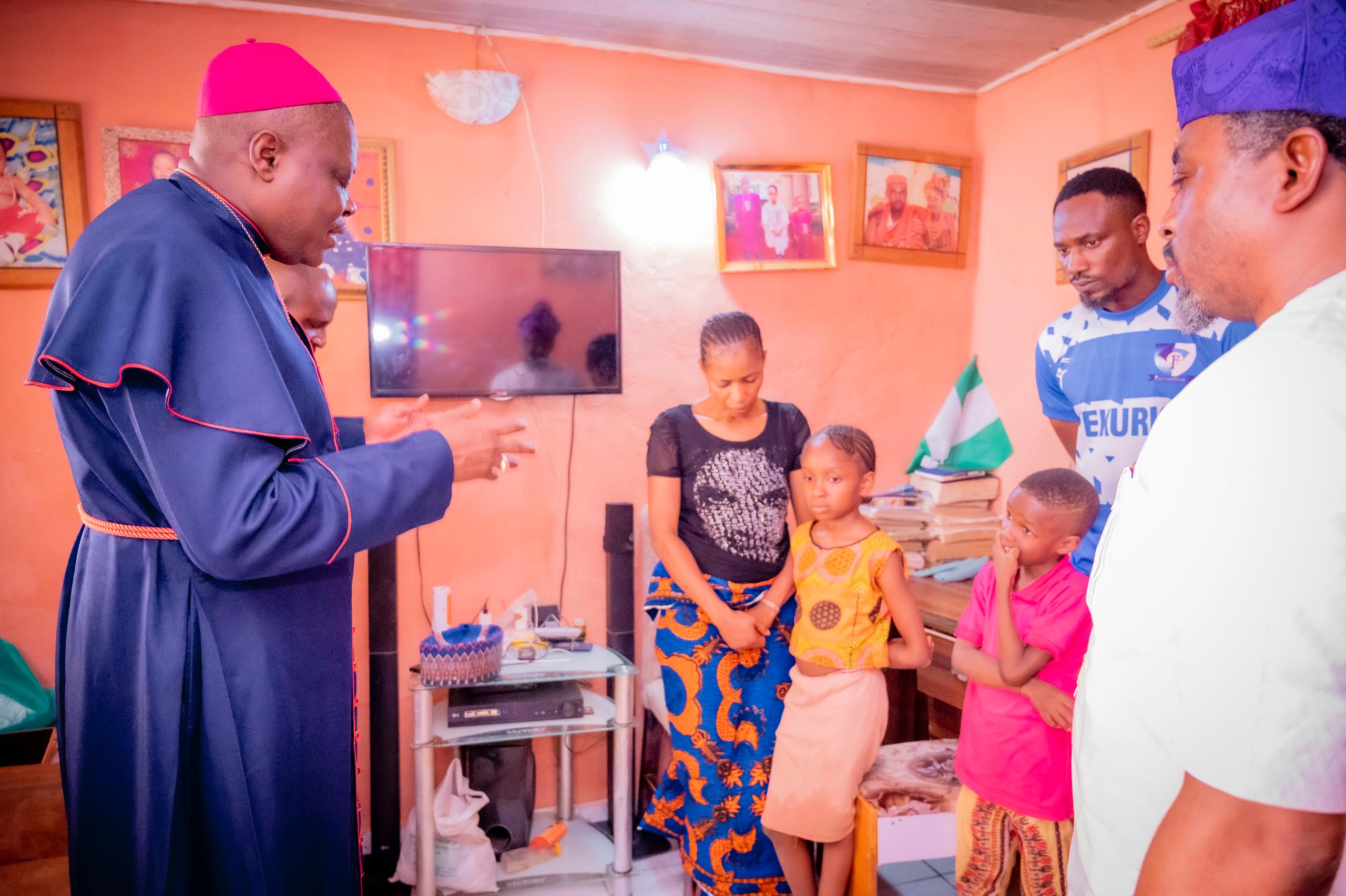 NCPC Boss, Bishop Stephen Adegbite Pays Condolence Visit to Family of Late Abuja Journalist, Albert Akota