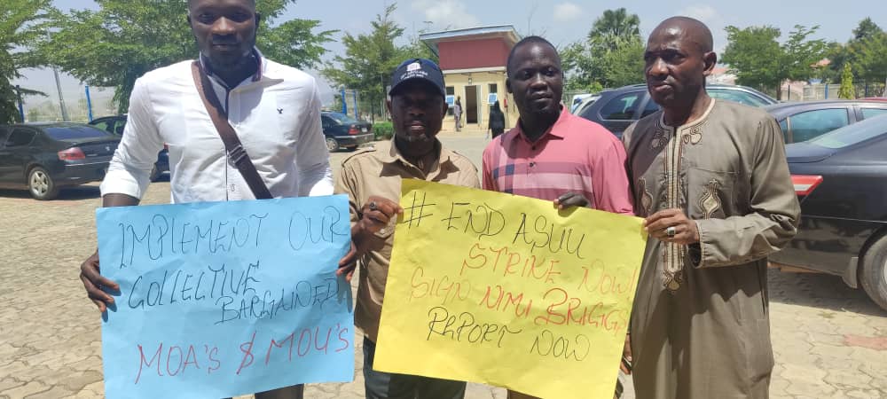 Students from UNIJOS join ASUU in protest, urging the FG to take swift action to prevent a strike