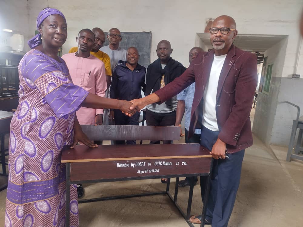 BOSAT Donates Classroom Seats Worth Hundreds of Thousand to Government Science and Technical College Bukuru