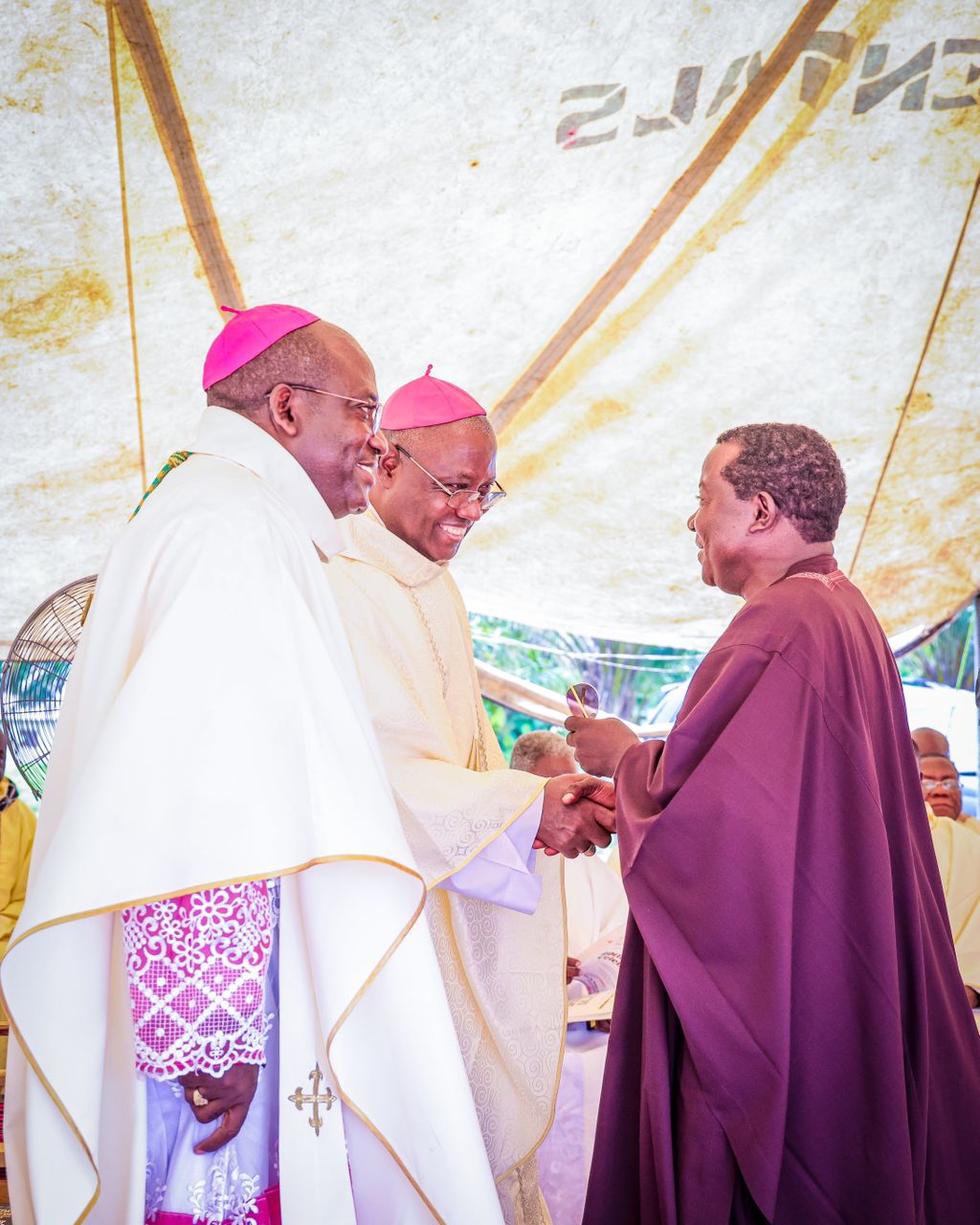 Sen. Lalong Salutes Catholic Archbishop of Jos, Ishaya Audu on 40th Priestly Ordination