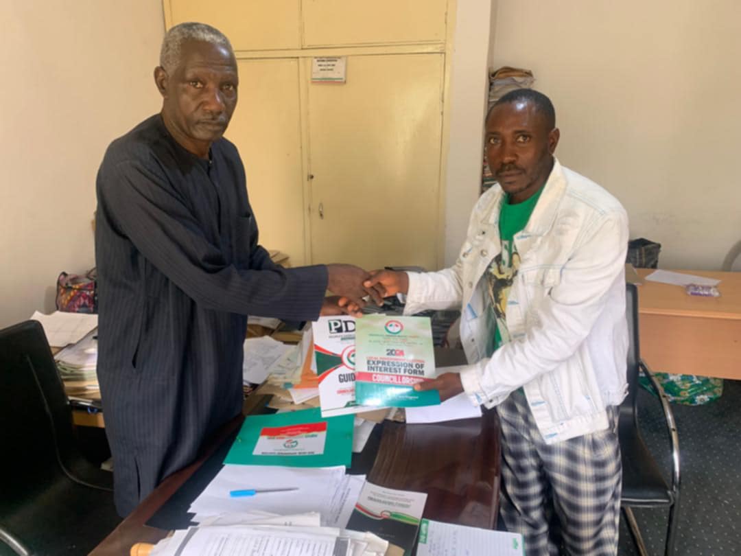 Zawan ‘B’ PDP Councillorship Frontrunner, Hon. Alex Isaac Dagul Obtains Nomination Form