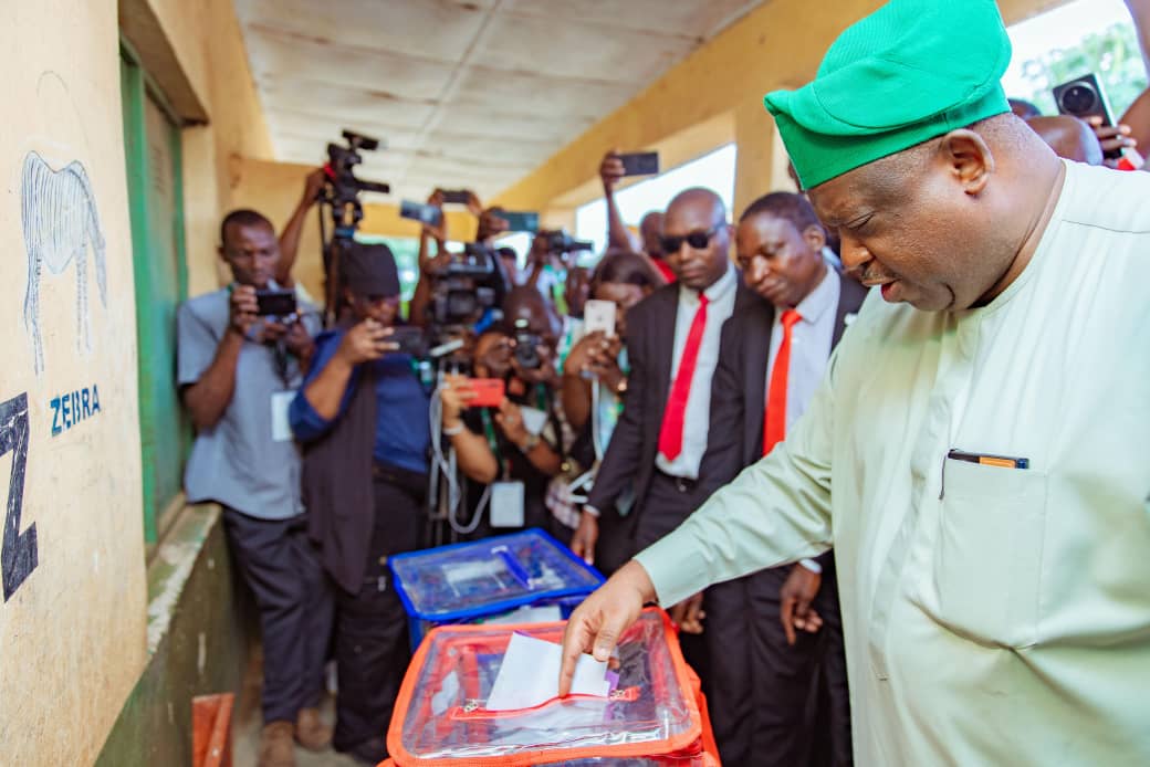 Massive Turnout as Governor Mutfwang Casts Vote, Declares Election Peaceful