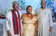 Plateau Central Senator, Sen. Diket Plang Encourage Newlyweds Mary and Jacob