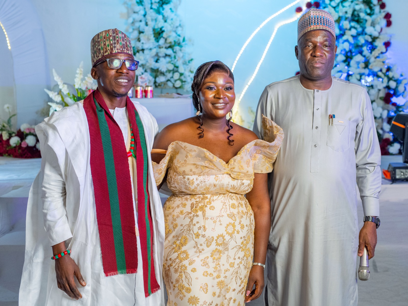 Plateau Central Senator, Sen. Diket Plang Encourage Newlyweds Mary and Jacob