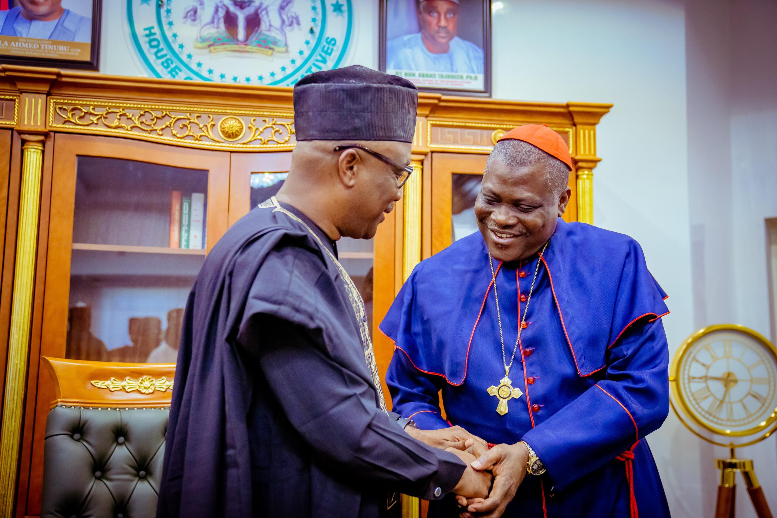 (Photos) NCPC Boss,  Bishop Stephen Adegbite Visits House of Representatives Speaker, Rt. Hon. Tajudeen Abbas