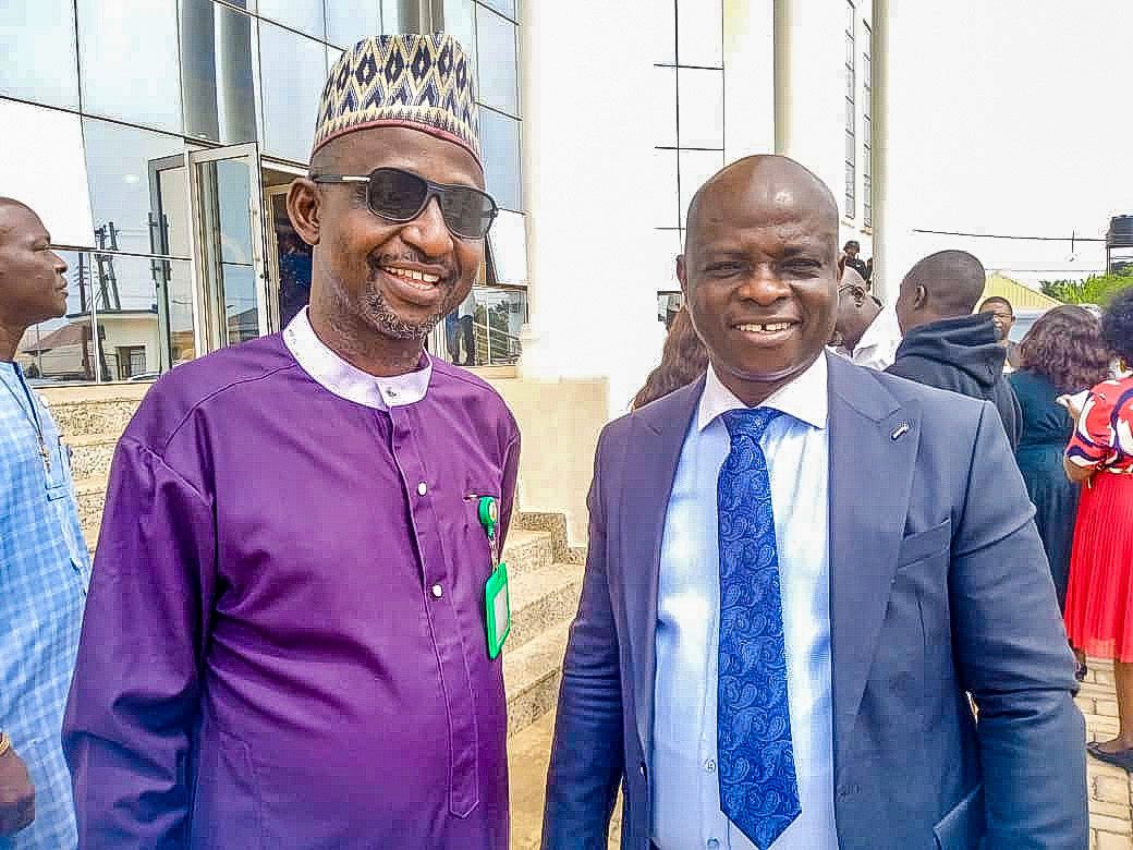 Screening of Intending Pilgrims in Delta State (Photo): NCPC Head of Media, Celestine Toruka With Commissioner of Special Duties