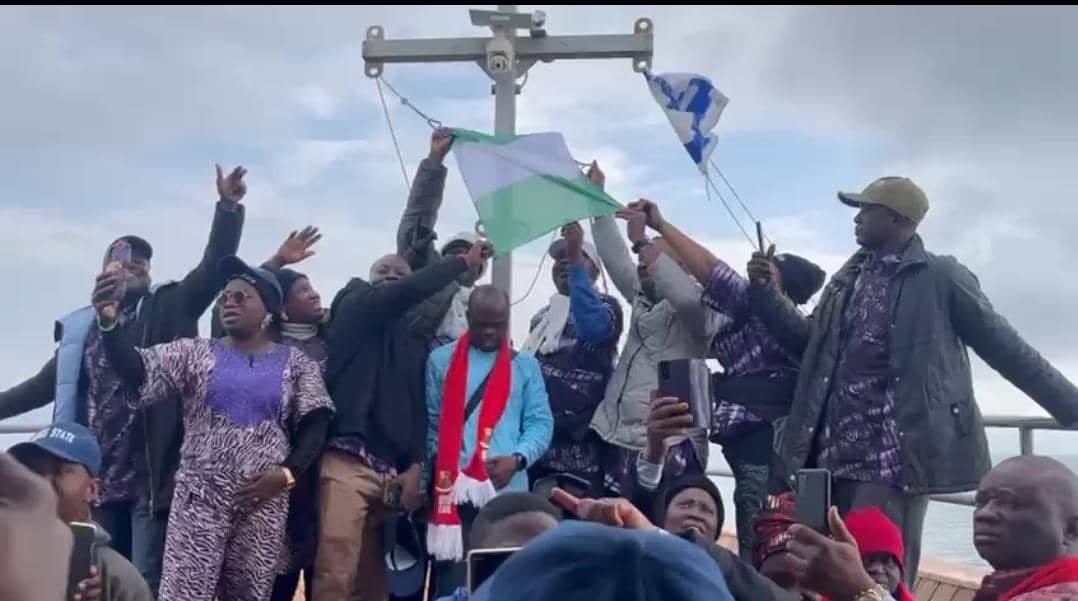 Historic Moment: Lagos Pilgrims Raise Nigerian Flag in Israel