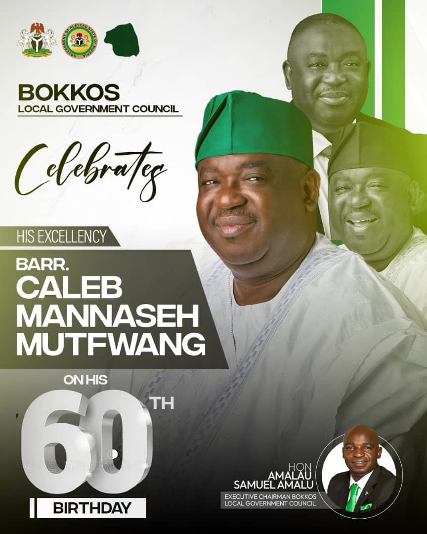 Bokkos Local Government Council, Celebrates His Excellency Barr. Caleb Manasseh Mutfwang on His 60th Birthday