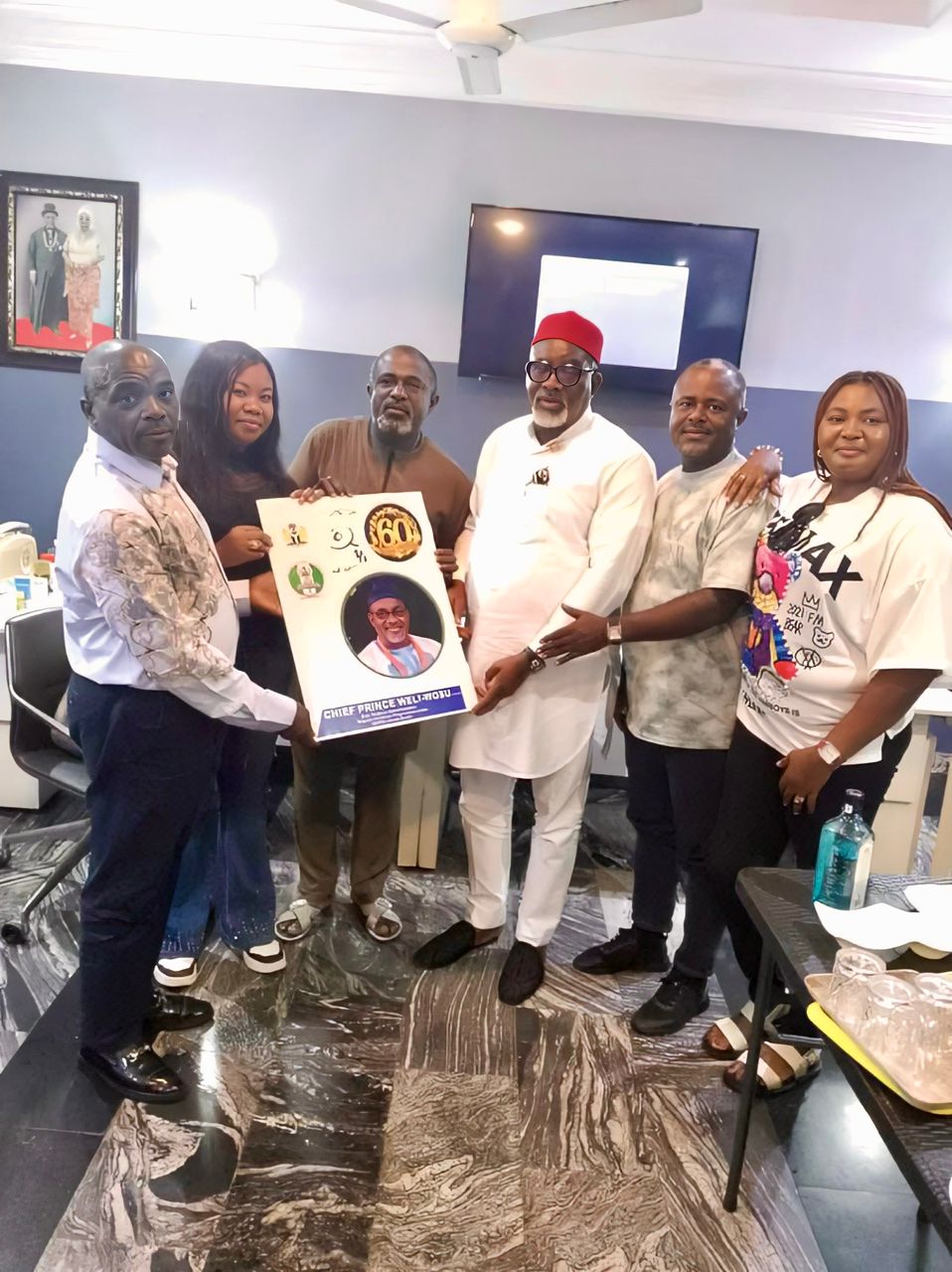 NCPC South South Zonal staff Port Harcourt celebrate with the Fed Commissioner, Chief Weli Wosu