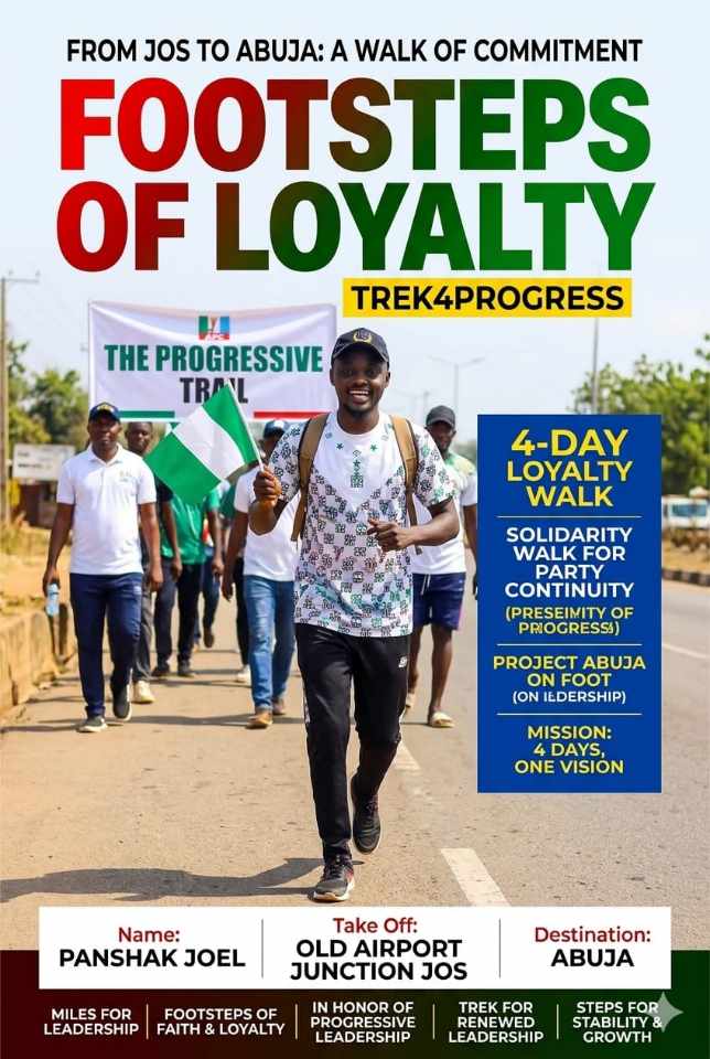 4th APC Elective Convention: Plateau Indigene Set to Undertake Solidarity Trek from Jos to Abuja in Celebration of Nentawe’s Victory