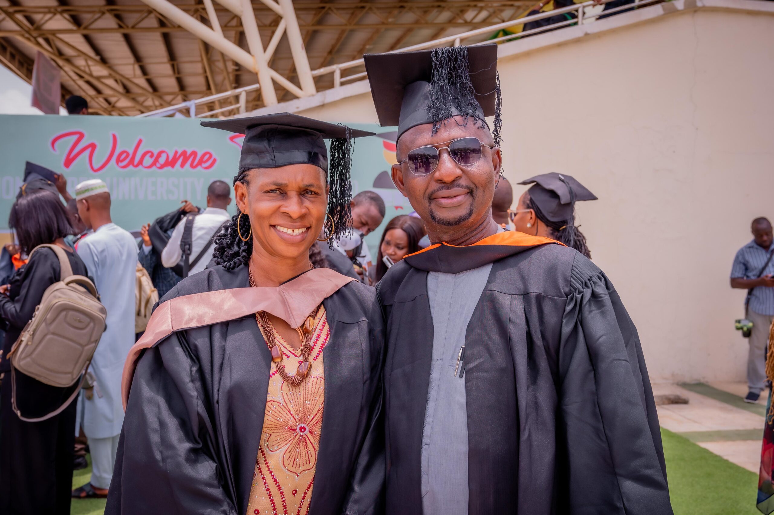 NCPC Director of Media and Public Relations, Wife Bag Master’s Degrees at NOUN Joint Convocation