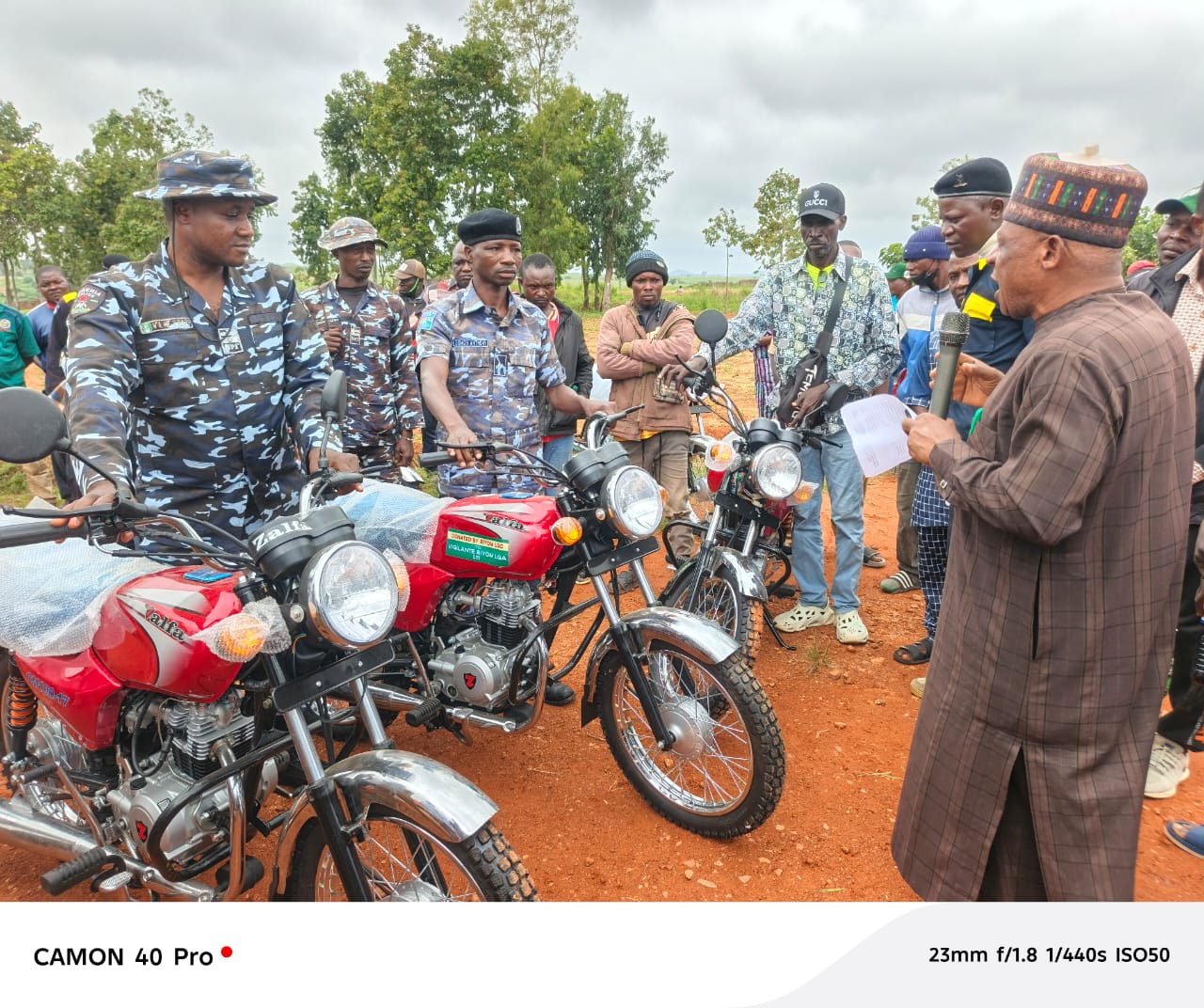 Riyom Council Chairman Donates 40 Motorcycles to Security Agencies, Stakeholders